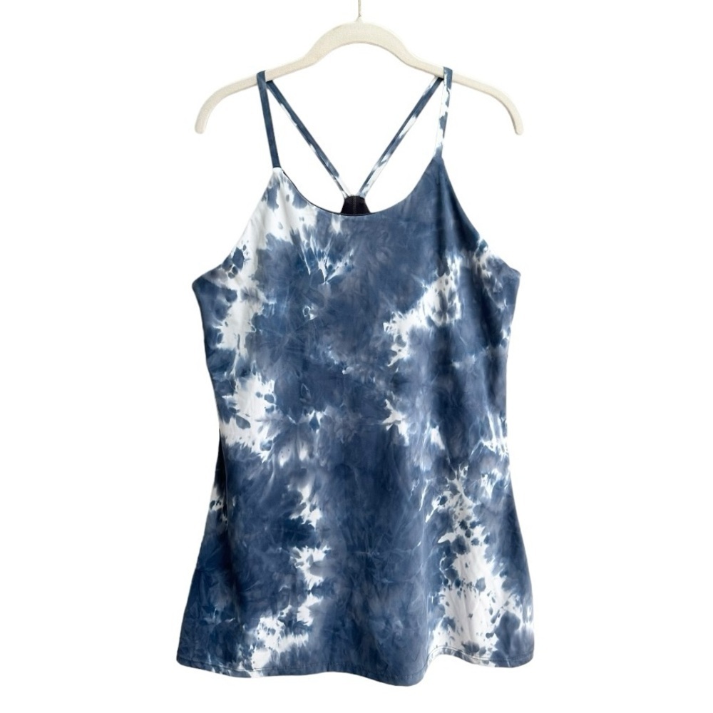 Blue Tie Dye Athletic Tennis Pickleball Workout Sport Shorts Dress Size Medium